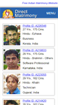 Mobile Screenshot of directmatrimony.com